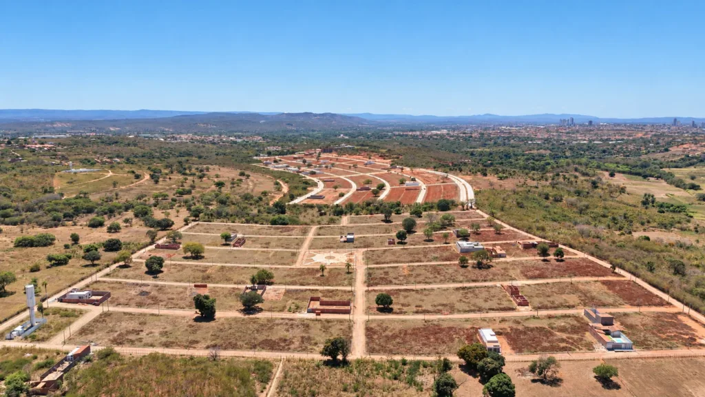 Vista geral do Loteamento Imaculada Conceição e da região de Crato