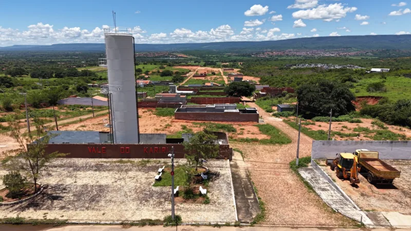 Loteamento Vale do Kariri — vista aérea da entrada