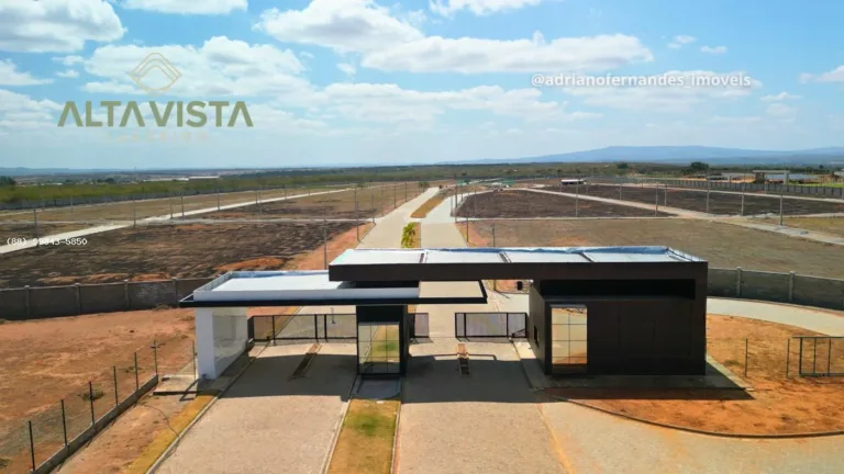 Foto real da portaria e do acesso ao Alta Vista Juazeiro
