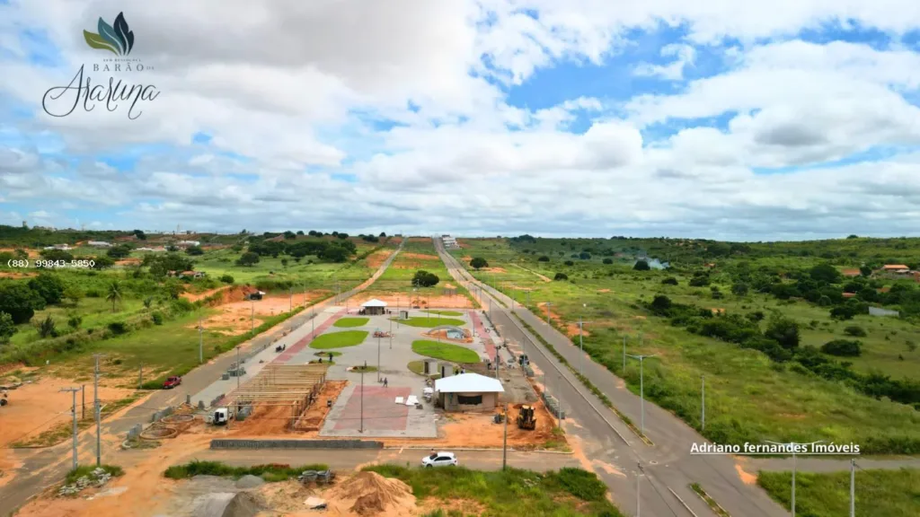 Praça e vias do Barão de Araruna, com obras visíveis na foto