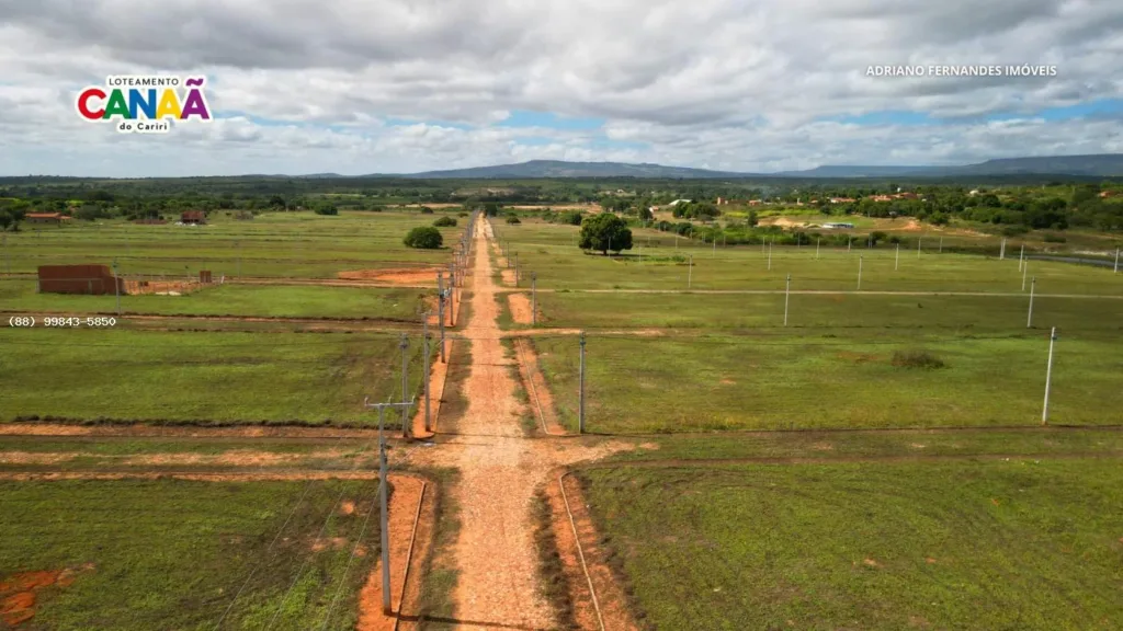 Panorama dos lotes e das vias do Canaã I