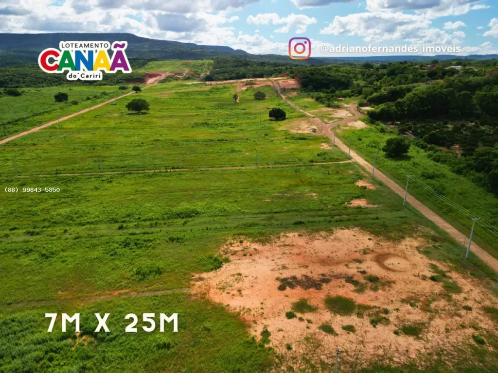 Panorama dos terrenos do Canaã II com a serra ao fundo