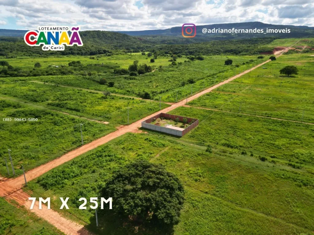 Vista aérea de uma construção em andamento e das vias do Canaã II