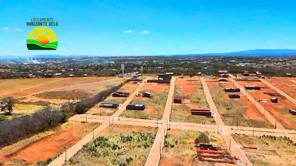 Panorama das quadras e vias do Loteamento Horizonte Belo, em Juazeiro do Norte